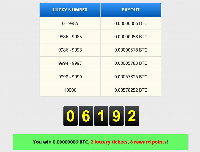 FreeBitcoin lucky number